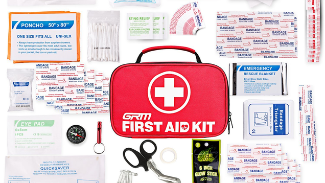 First Aid Kit (130 Pieces) | $16 | Amazon | Use code PMYHZA9L